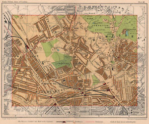 Nw London Brondesbury Hampstead Cricklewood Childs Hill Fortune Green 1932 Map
