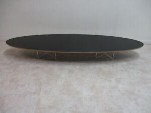 Vintage Eames Herman Miller Wire Base Elliptical Surfboard Coffee Table