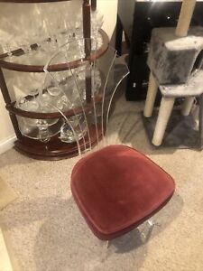 Vintage Sculptural Shell Lucite Tall Back Mid Century Hall Manufacturing Chair