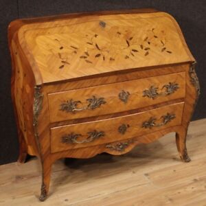 Fore Furniture Secretary Desk Secr Taire Dresser Wooden Inlaid Antique Style 900