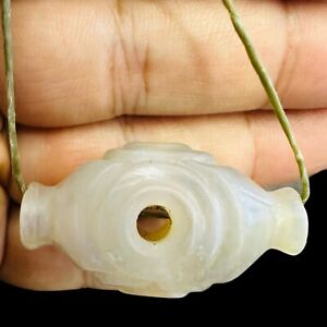 2000 Old Ancient Banded Agate Stone Bead Amulet 100 Ad Era
