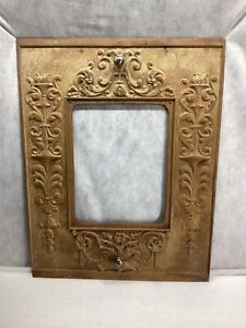 Vintage Ornate Heavy Cast Iron Fireplace Surround Summer Door Not Included