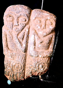 Antique Tribal Rare Mambila Couple Stone Figure Cameroon Hbin