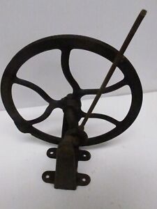 Antique Collectible Cast Iron Sewing Machine Spinning Fly Wheel Early 1900 S