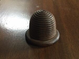 Antique Early Electric Bee Hive Wooden Buzzer