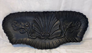 Antique 24 Ornate Cast Iron Umbrella Drip Pan Basin Furniture Salvage Scallop
