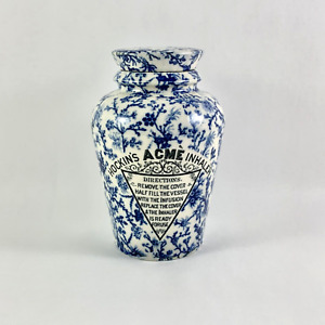 Antique Hockin S Acme Inhaler Circa 1890 S Victorian Stoneware Medical Device