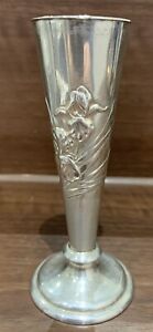 Antique Sterling Silver Bud Vase By William Comyns And Sons Hallmark 1923