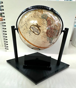 Replogle 5 Globe Rotating Stand Business Card Holder Desk Top World Classic Usa