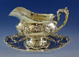 Francis I By Reed And Barton Sterling Silver Gravy Boat With Underplate 0954 