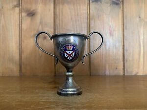 1966 Vintage Silver Plate Trophy Loving Cup Trophies Trophy