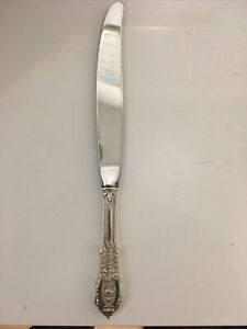 Rose Point By Wallace Sterling Silver Flatware Dinner Knife 9 Stainless Blade