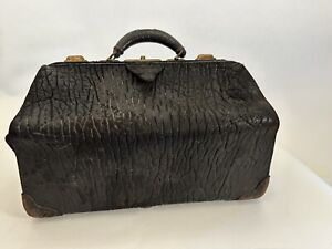 Vintage Genuine Walrus Hide Leather Doctor S Medical Bag