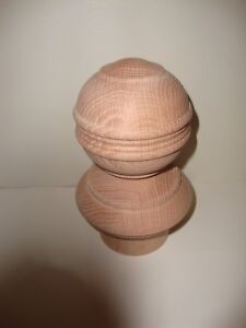 Wood Finial Unfinished For Newel Post Finial Or Cap 78