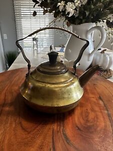 Antique Brass Teapot
