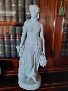 Antique Copeland Parian Statue Flora By W Marshall Art Union Of London 1848