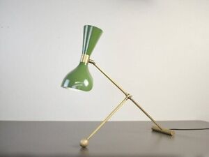 Modern Desk Lamp Or Table Lamp In Olivine Enamel Brass By Home Decor