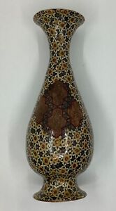 Vintage Khatam Copper Flower Vase