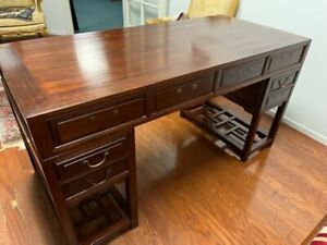 Chinese Asian Hardwood Rosewood Desk