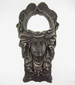 As Is 11 5 Vintage Medusa Wall Mirror Art Nouveau Greek Roman Mythology