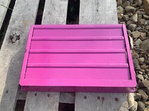 Vintage Metal Heat Grate Vent Floor Register Modern Style Purple 8 X 12