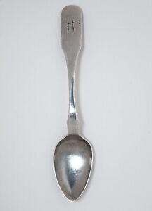 Antique Coin Silver Spoon Phillip Garrett Philadelphia 5 3 4 Inch