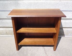 Vintage Solid Oak Bookcase Open Shelving Unit Bookshelf Display Shelf