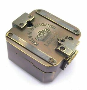 Antique Vintage Brass Solid Kelvin Hughes 1917 Brunton Compass Handmade Gift