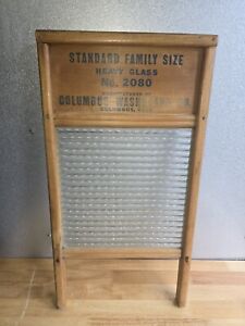 Columbia Washboard Co Standard Family Size No 2080 Vtg 24x12 Large