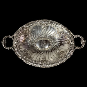 Antique Elegance 19th Century 800 Silver Jardiniere Bowl