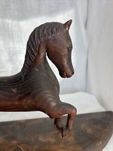 Primitive 1890 S Wood Carved Horse