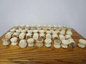 50 Unfinished Vintage Wicker Knobs Pull Cabinet Furniture With Hardware