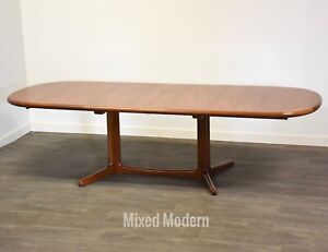 Danish Modern Teak Oval Dining Table