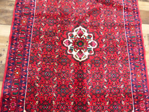 3 6 X5 2 Hand Knotted Wool Authentic Vintage Hamadan Oriental Area Rug Carpet