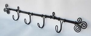 Antique Wire Work Wall Hanging Rack Coat Or Towel With 4 Hooks
