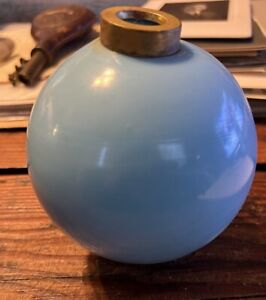 Antique Robin Egg Blue Milk Glass Lightning Rod Ball