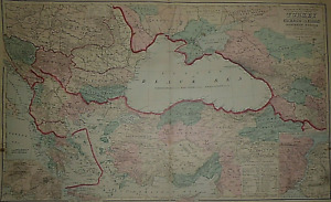 1882 Map The Black Sea Turkey Greece Hellas Southern Russia 002