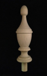 Newel Post Finial Cap Maple Unfinished Wood T9