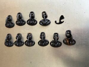 Lot Of Antique Victorian Cast Iron Window Shutter Fasteners Salvage