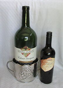Antique Pairpoint Silver Plate Victorian Magnum Wine Bottle Coaster Holder