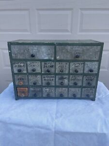 Antique Apothecary Cabinet Cheese Box Multi Drawer