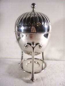 Antique Elkington Silver Plate Footed Egg Coddler Mint Condition Lovely