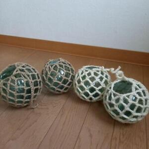 Glass Fishing Float Buoy Ball Vintage Japanese Interior Glass Ball Set Of 4 