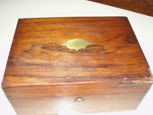 Antique Travel Desk Well Worn Letter Writing Box With Original Ink Bottles 
