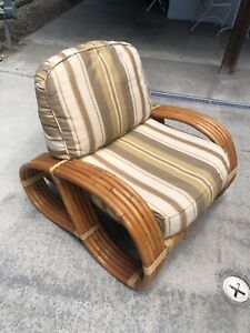 Vintage 5 Band Rattan Chair Frankl 