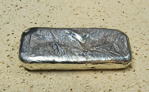Sterling 925 Silver Scrap Casted Ingot Bar Bullion Collectible Investments 123g