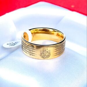 Amulet Ring Yant 5 Rows Mantra Talisman Size 12 Power Protect Lucky Thai Buddha