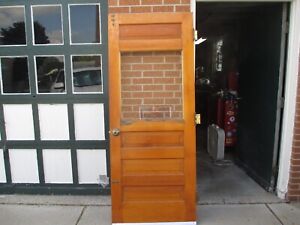 Vintage Mid Century Exterior Entry Door Solid Wood 79 3 16 X 31 11 16 X 1 3 8 
