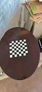 Antique Wood Chess Table