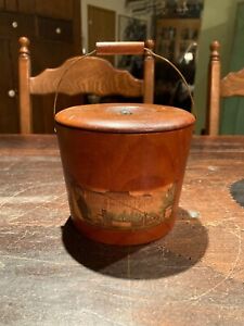 Antique 19th Early 20th Century Signed Murdock Co Small Wood Berry Bucket